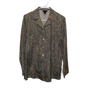 C'est City 100% Silk Woman Blouse Size 4